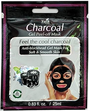 yash herbal charcoal peel off mask 15ml