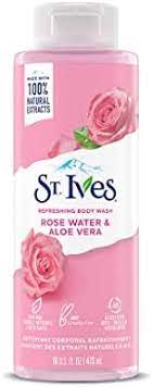 St. Ives Body Wash Refreshing Cleanser Rose Water & Aloe Vera