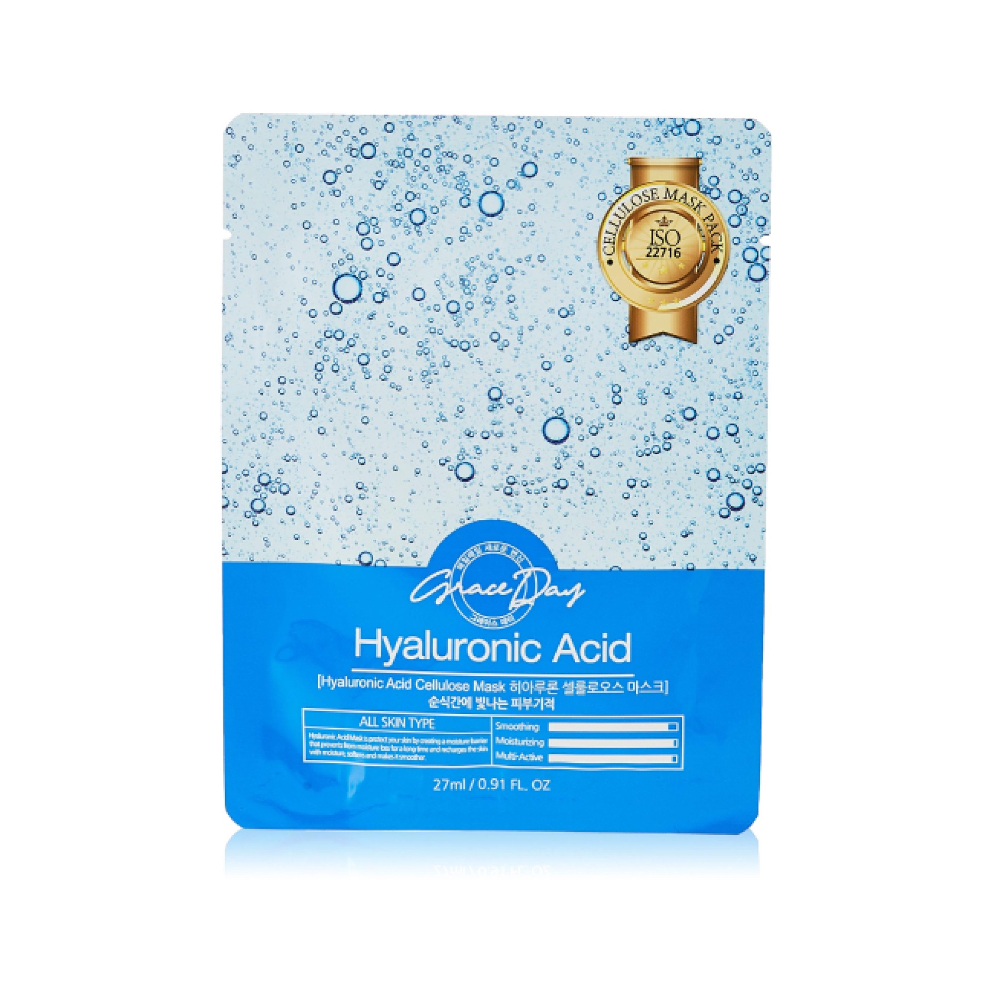  Grace Day Hyaluronic Acid Cellulose Mask 27ml