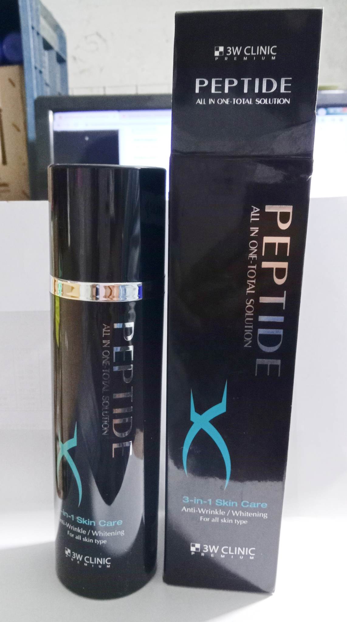 Peptide All In one Total Solution 3-in-1 Skin Care Anti-Wrinkle/Whitening For all Skin Type (Korean)