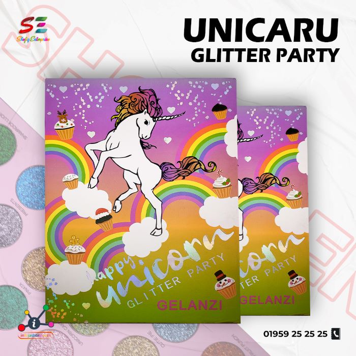 Happy Unicarn Glitter Party Gelanzi 30 Color Glitter Palette