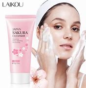 Laikou Japan Sakura Cleanser Reparing Gengle Deep Cleaning Moisturizing Remove Blackhead Pore Face Skin Care Skin Cleanser 50g