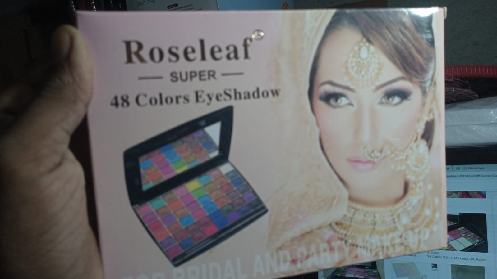 Roseleaf super 48 color for bridal and party makeup eyeshdow