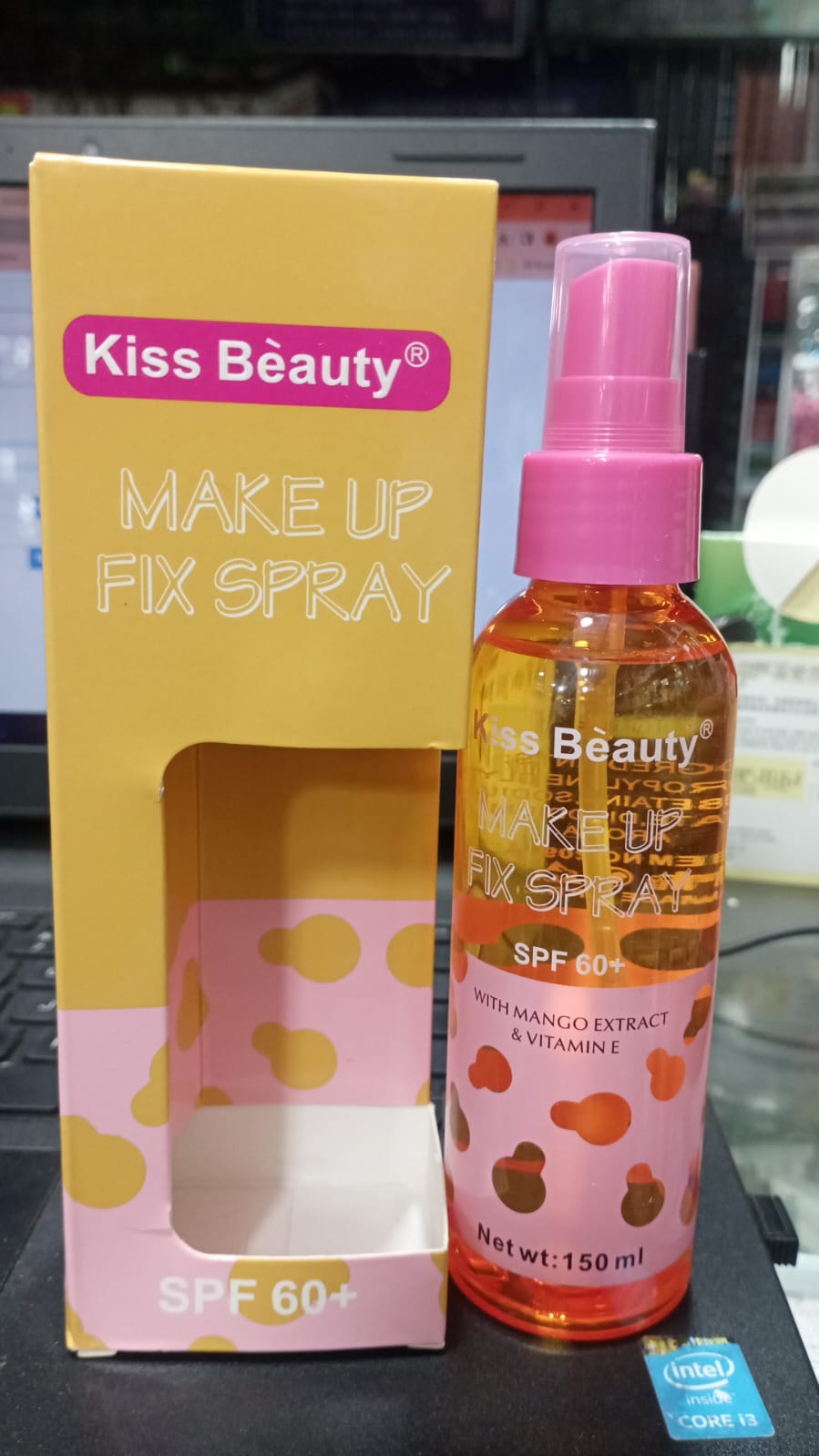 kiss beautymake up fix spray spf 60+150ml