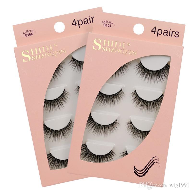 4 Pairs Eyelashes 3d Different Styles Big Eye lashes Natural Long Thick Handmade Lashes Hair Extension