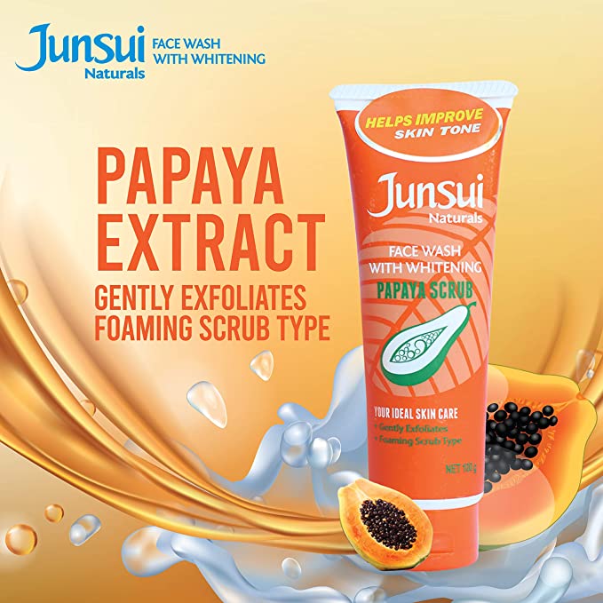 Junsui Face Wash (Papaya Scrum)
