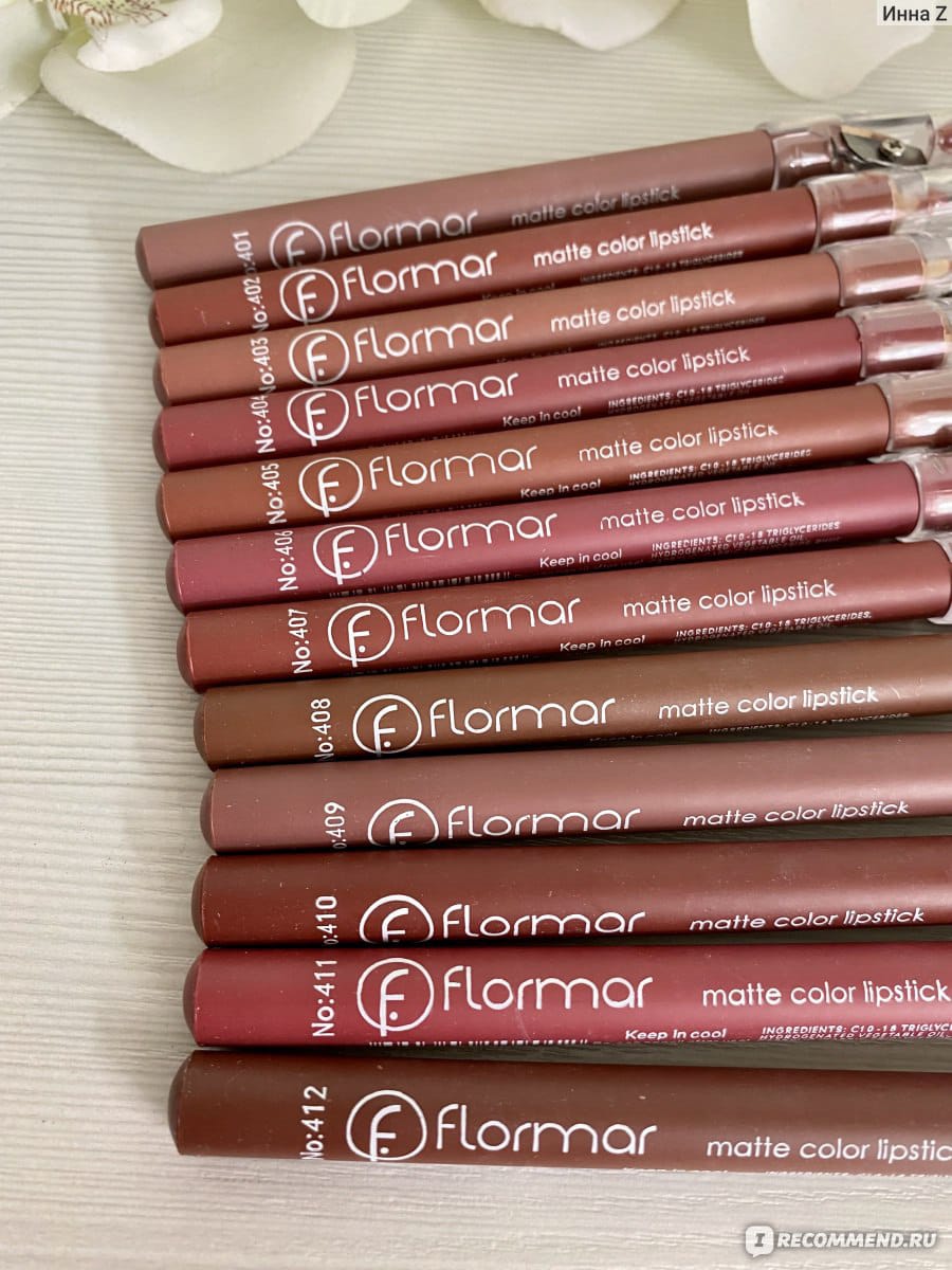 Flormor Waterproof pencil lipstick 0.5g
