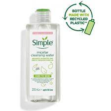 Simple Micellar Cleansing Water Hydrates and Gently Removes Make-Up 200ml