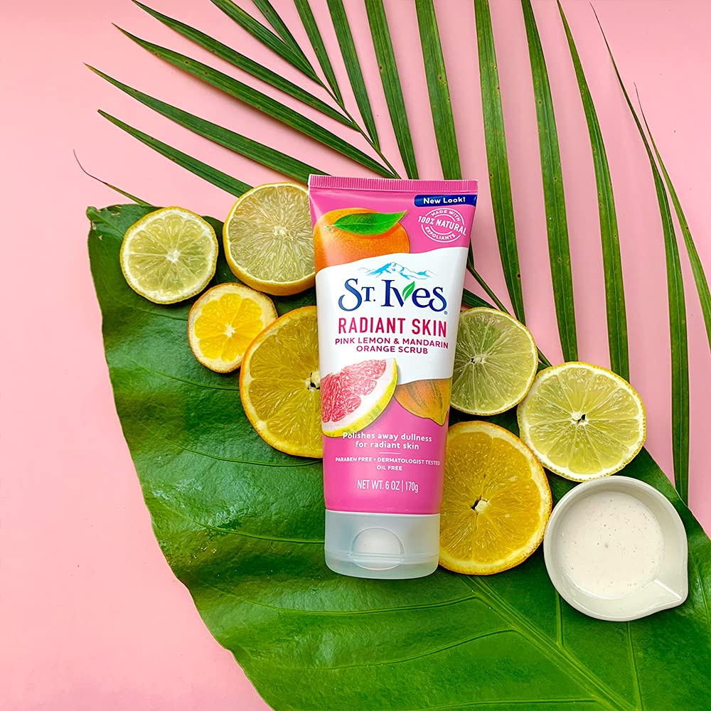 St.lves Radiant Skin Pink Lemon & Mandarin Orange scrub