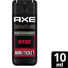 Axe Signature - Mini Ticket Intense Long Lasting, No Gas, Pocket Deodorant, Bodyspray, Perfume For Men, 10 ml